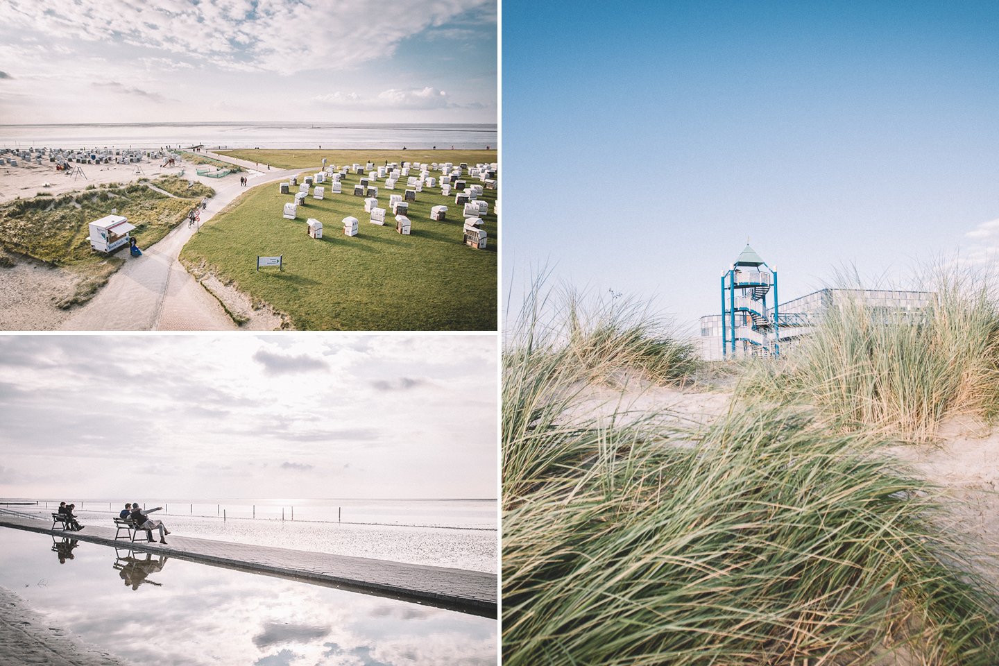 In Norden-Norddeich die letzten Sonnenstrahlen genießen